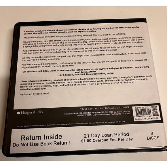 All Your Twisted Secrets - AUDIOBOOK CDs By Urban, Diana - VERY GOOD Ex-Library - Picture 2 of 4